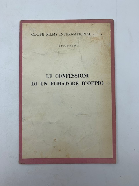 Le confessioni di un fumatore d'oppio. Regia di Albert Zugsmith (brochure promozionale)